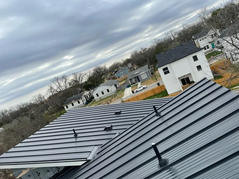 Standing seam metal roof panels with vents for Skylight Repair in North Greenbush